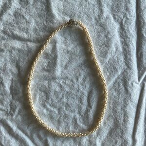 Faux pear necklace